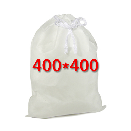 부직포 복주머니(백색)400*400