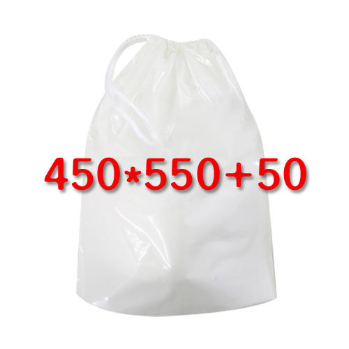 비닐 복주머니(유백색/외줄)450*550+50
