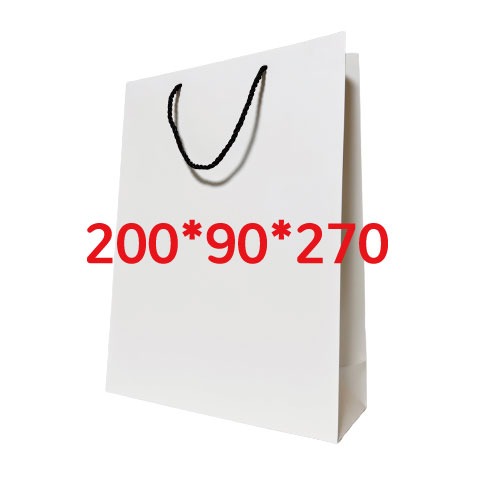백색코팅 쇼핑백(특4호)=100장 (끈색상 은색,검정 랜덤발송)200*90*270